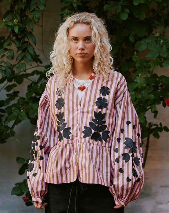 Rikke Top - Pink Stripes